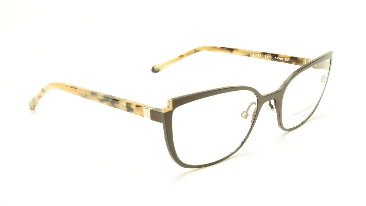 Face A Face Books 1 Col. 9324 Eyeglasses France Made 53-19-135 Authentic - Frame Bay