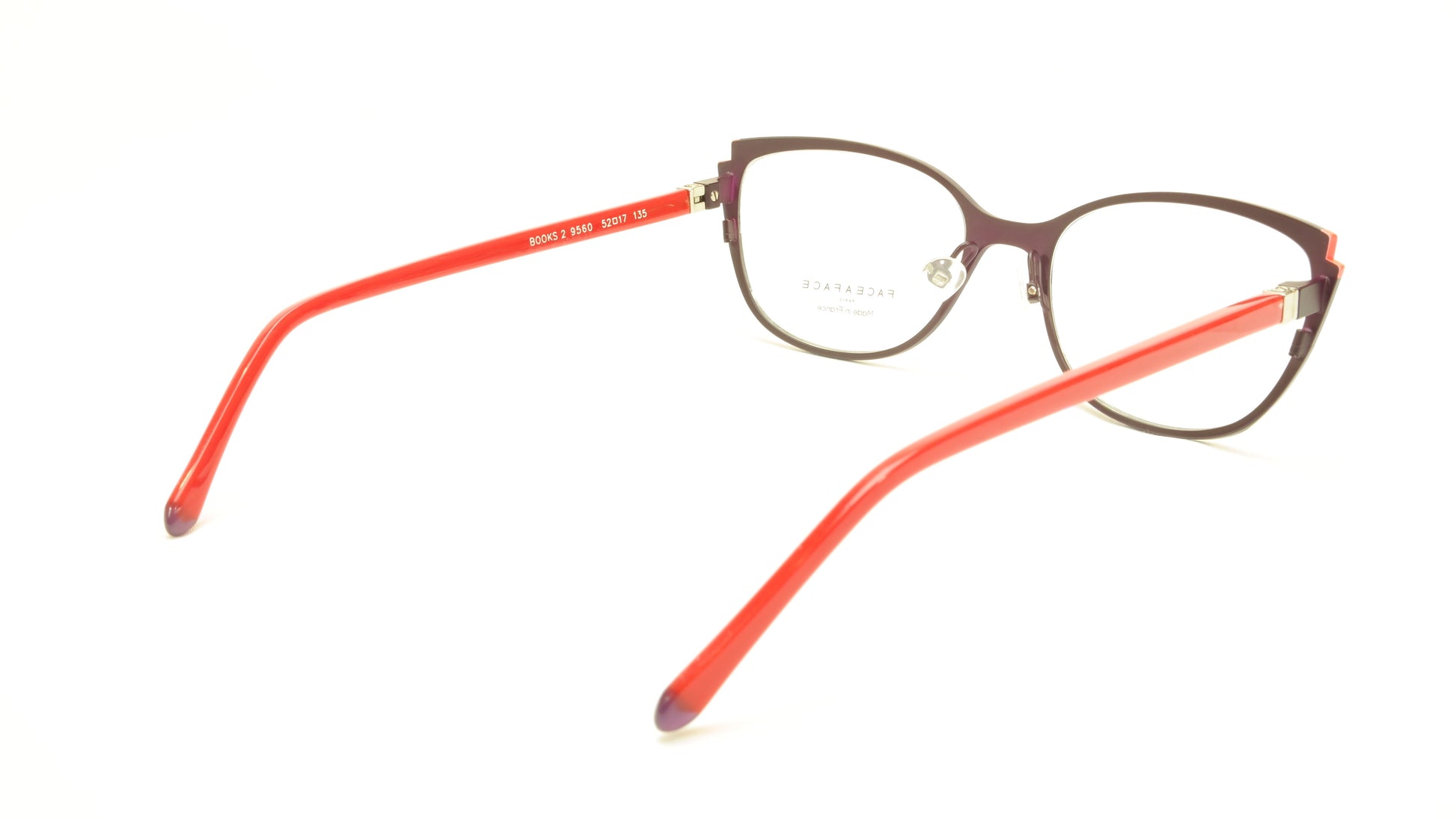 Face A Face Books 2 Col. 9560 Eyeglasses France Made 52-17-135 - Frame Bay