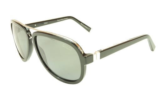 ZILLI Sunglasses Polarized Hand Made Acetate Titanium Black France ZI 65003 C03 - Frame Bay