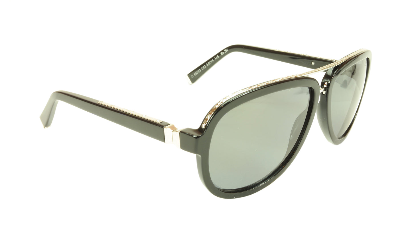 ZILLI Sunglasses Polarized Hand Made Acetate Titanium Black France ZI 65003 C03 - Frame Bay