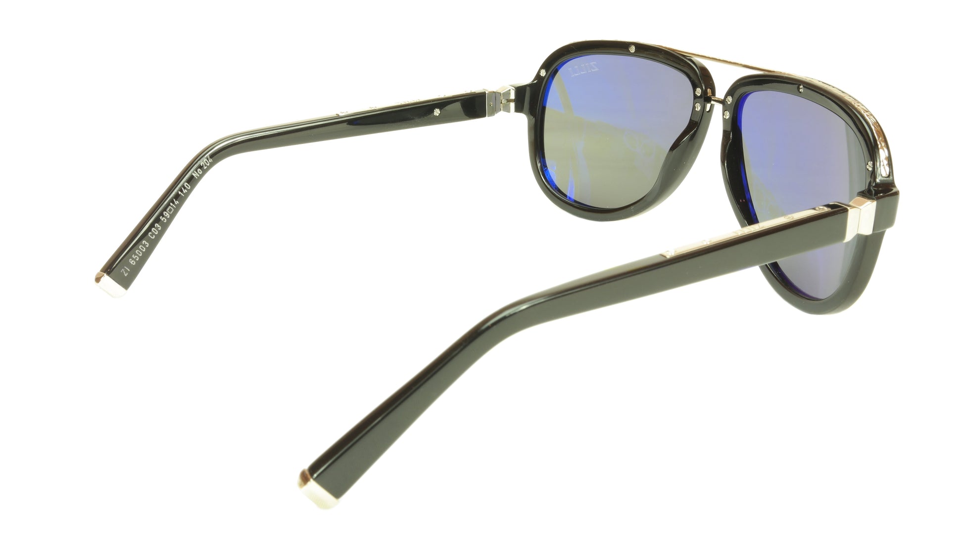 ZILLI Sunglasses Polarized Hand Made Acetate Titanium Black France ZI 65003 C03 - Frame Bay