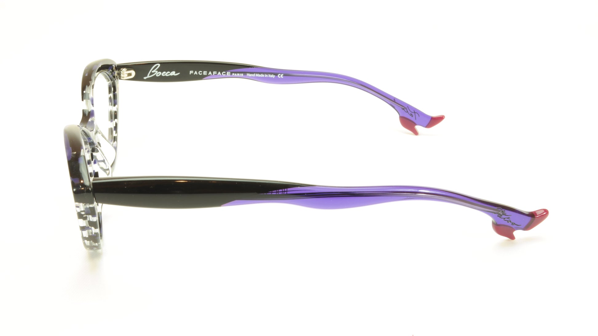 Face A Face Bocca Tatoo 1 Col. 2014 Lines and Blue Light Eyeglasses Italy Made - Frame Bay