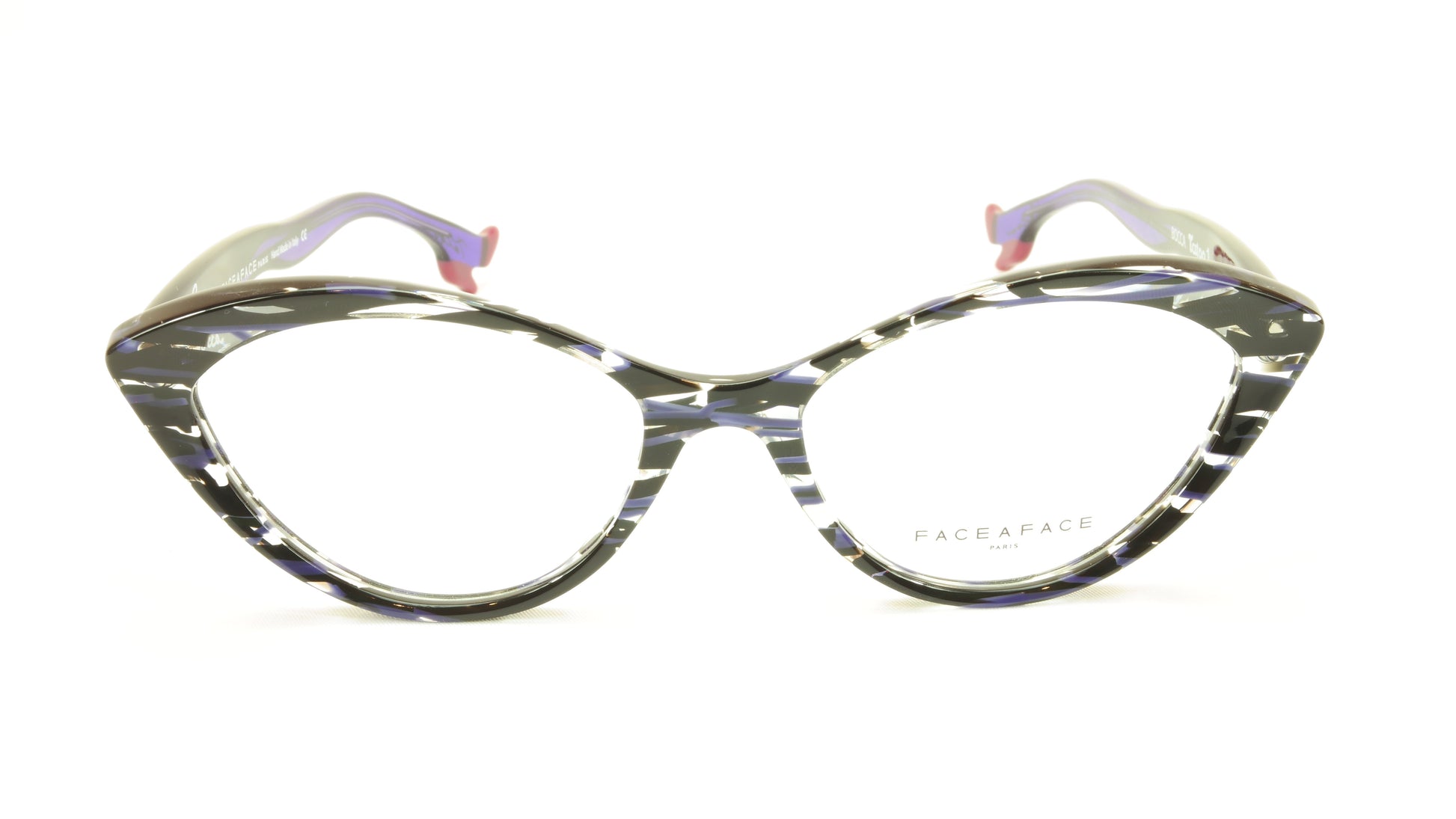 Face A Face Bocca Tatoo 1 Col. 2014 Lines and Blue Light Eyeglasses Italy Made - Frame Bay