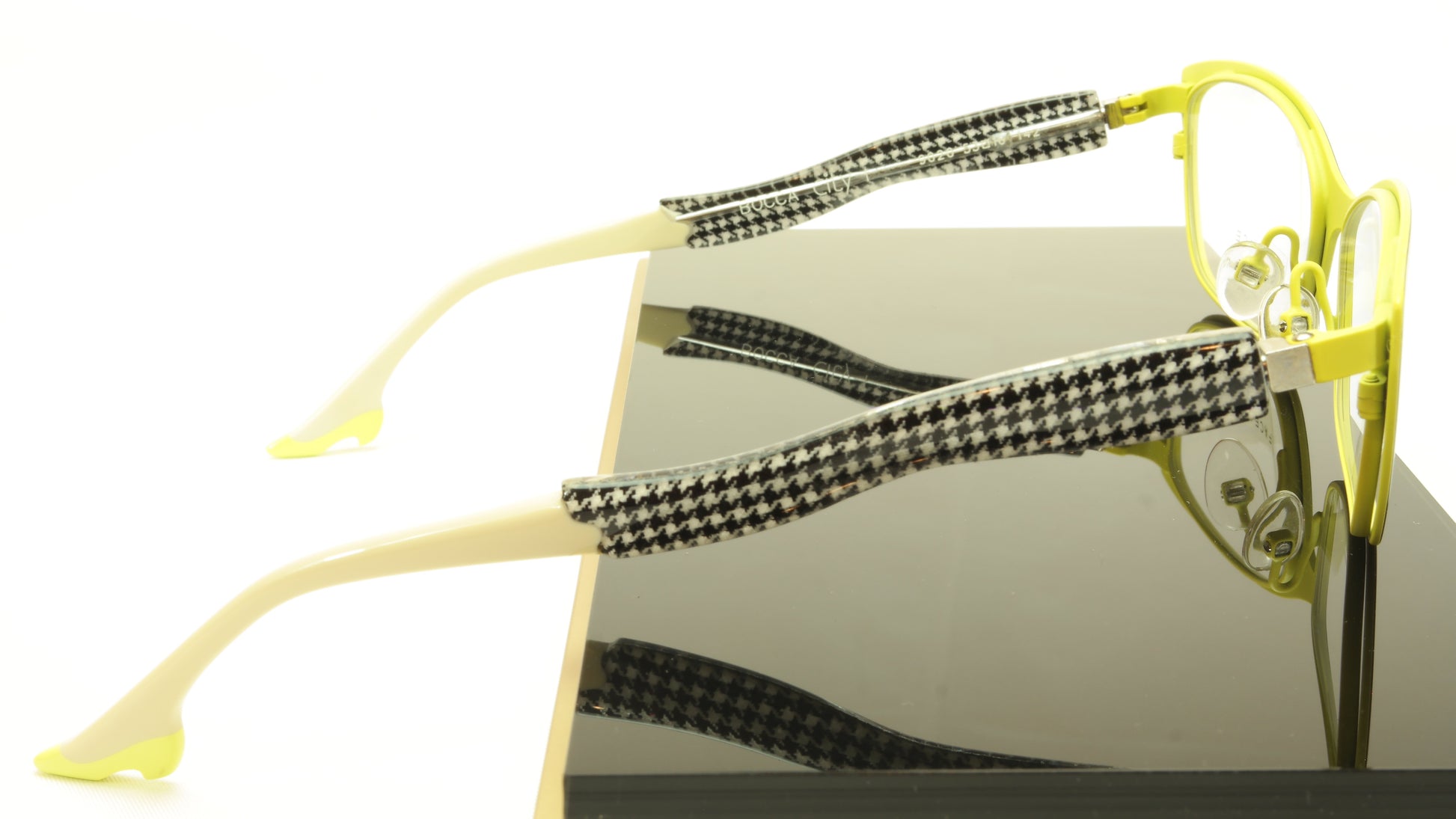 Face A Face Bocca City 1 Col. 9020 Eyeglasses Black Yellow France Made 53-16-142 - Frame Bay