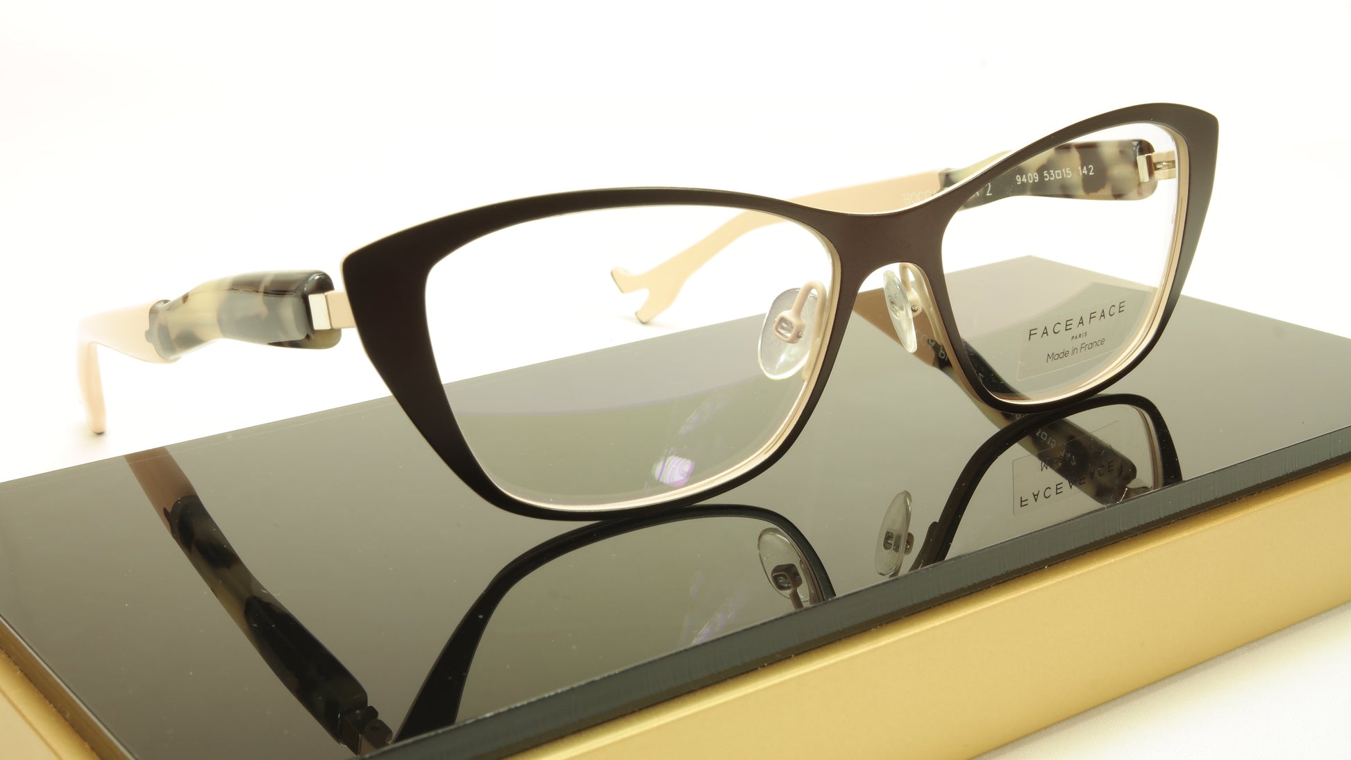 Face A Face Bocca Plaza 2 Col. 9409 Eyeglasses France Made 53-15-142 - Frame Bay