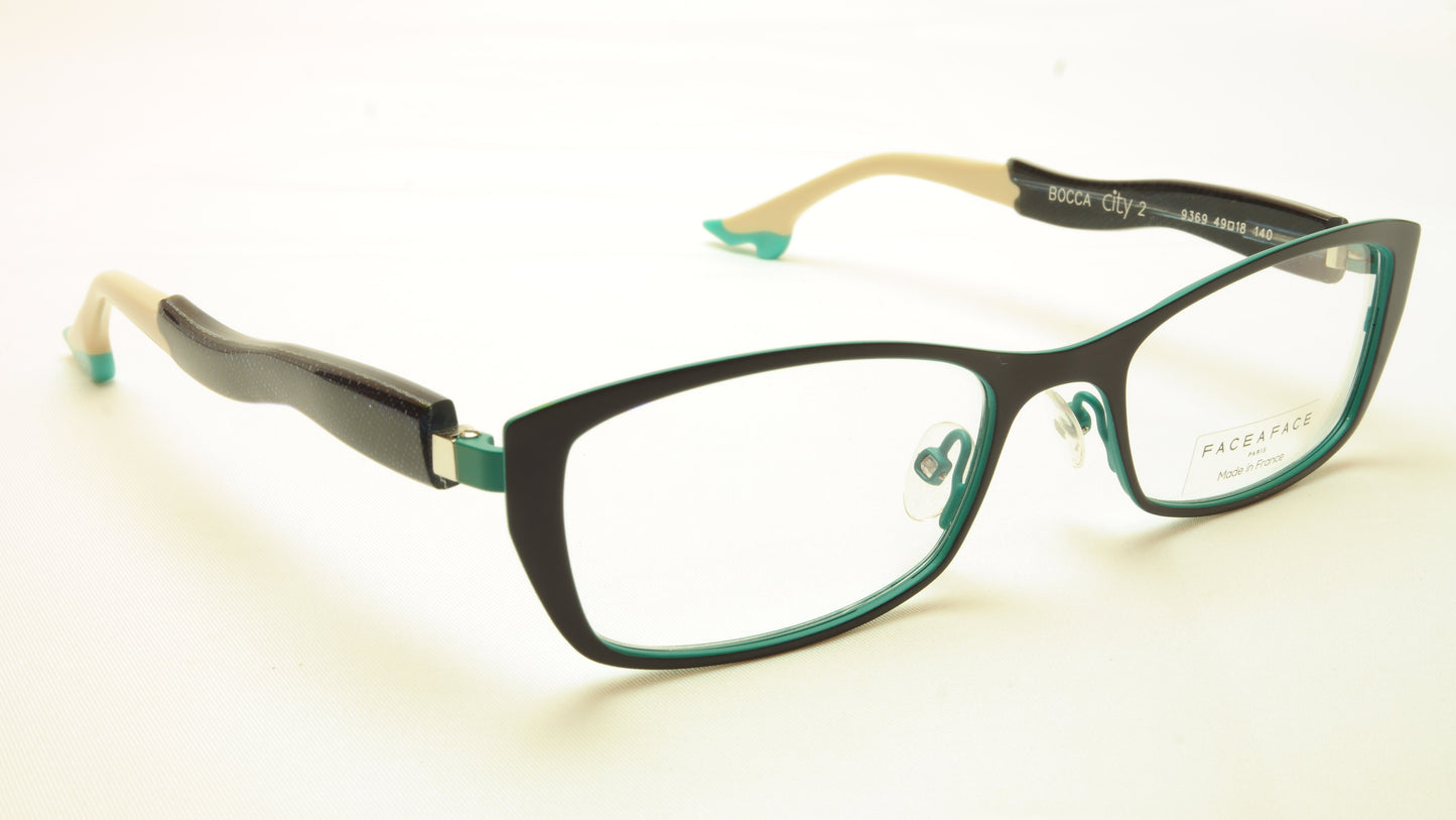 Face A Face Bocca City 2 Col. 9369 Eyeglasses France Made 49-18-140 Glasses - Frame Bay