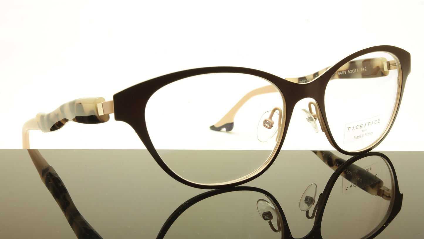 Face A Face Bocca City 3 Col. 9409 Eyeglasses France Made 52-17-142 Glasses - Frame Bay
