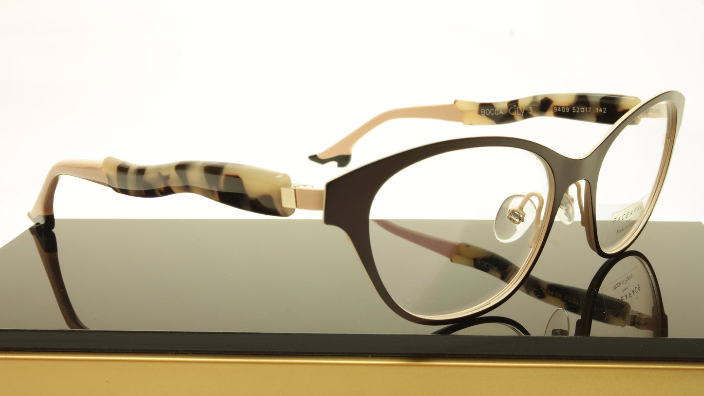 Face A Face Bocca City 3 Col. 9409 Eyeglasses France Made 52-17-142 Glasses - Frame Bay