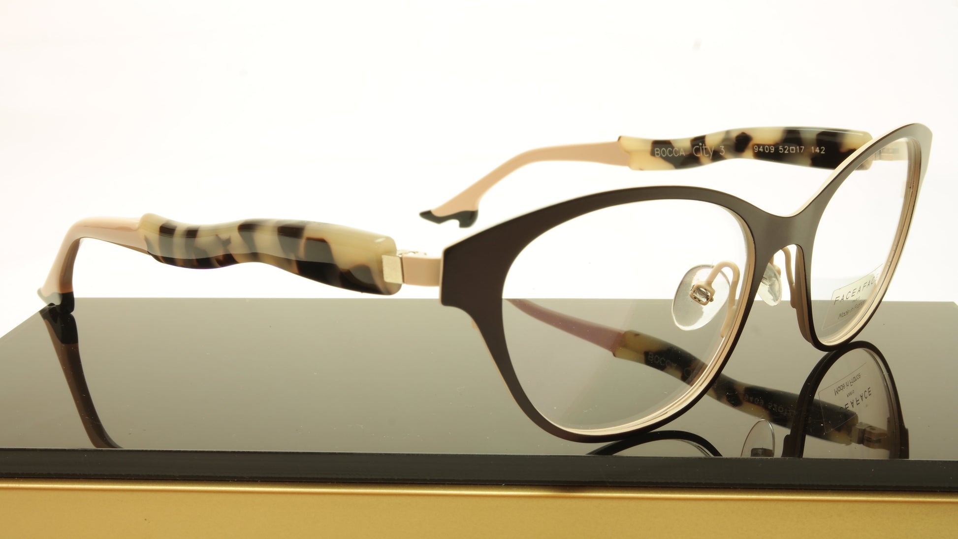 Face A Face Bocca City 3 Col. 9409 Eyeglasses France Made 52-17-142 Glasses - Frame Bay