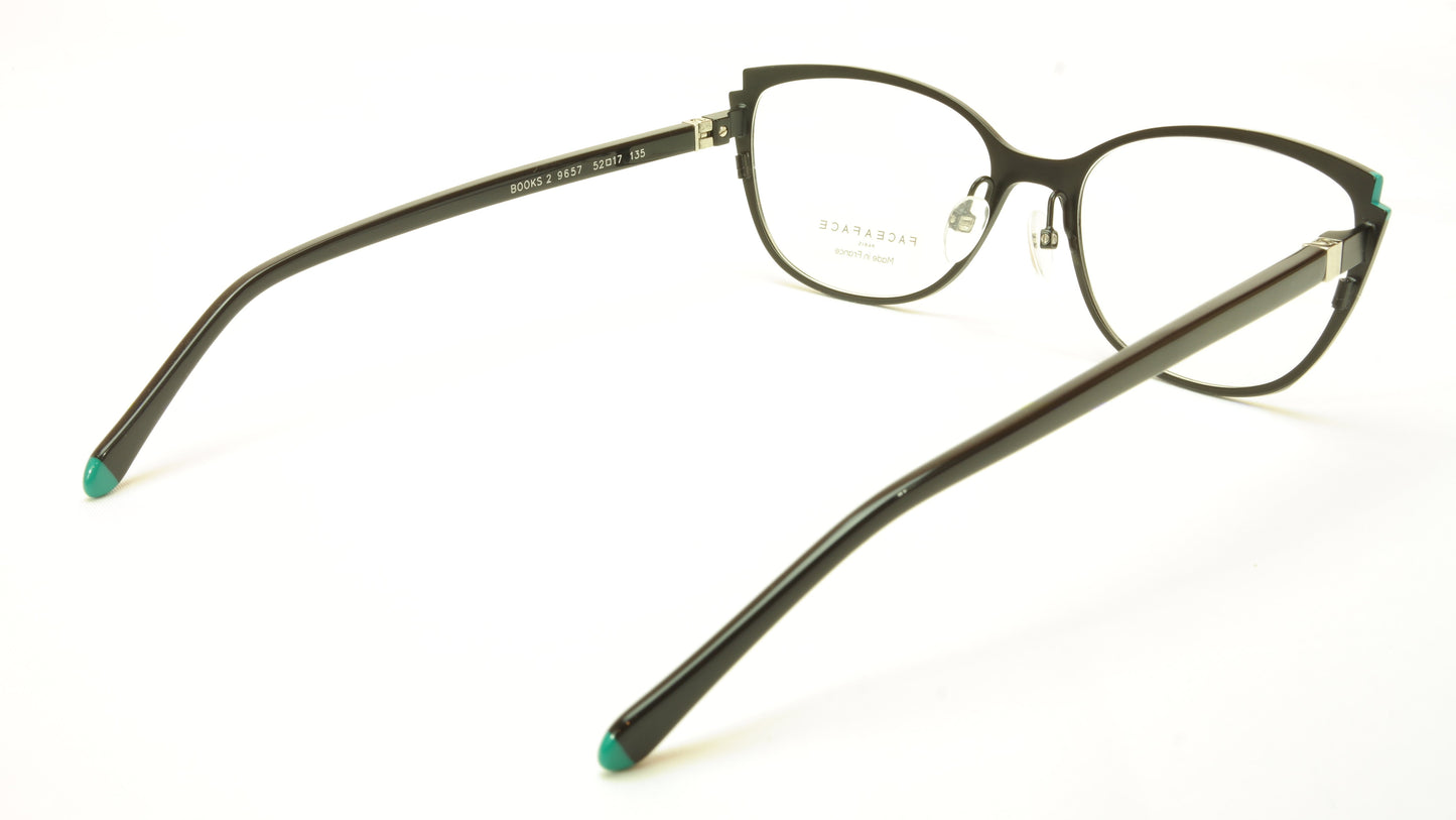 Face A Face Books 2 Col. 9657 Eyeglasses France Made 52-17-135 Glasses - Frame Bay
