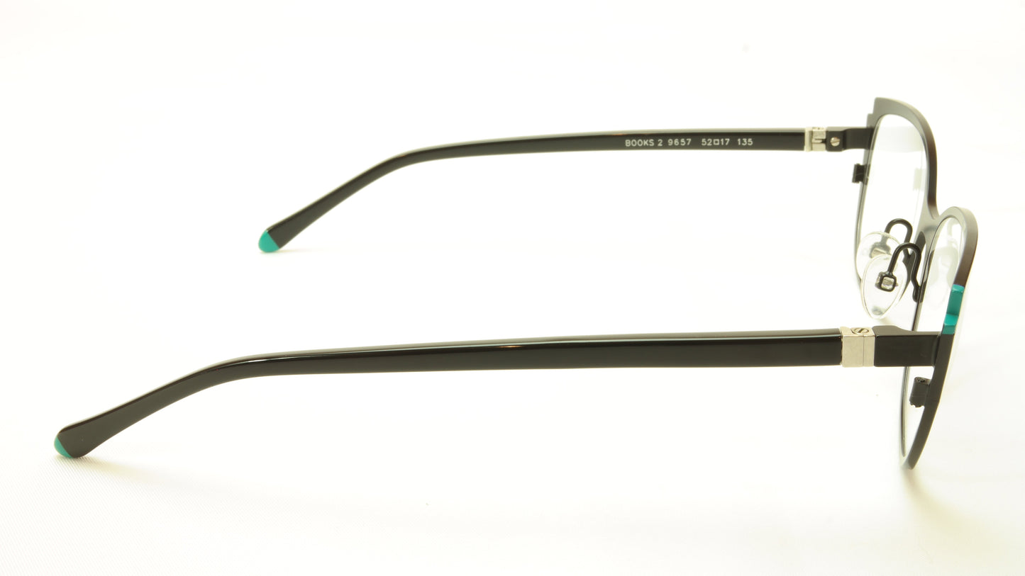 Face A Face Books 2 Col. 9657 Eyeglasses France Made 52-17-135 Glasses - Frame Bay