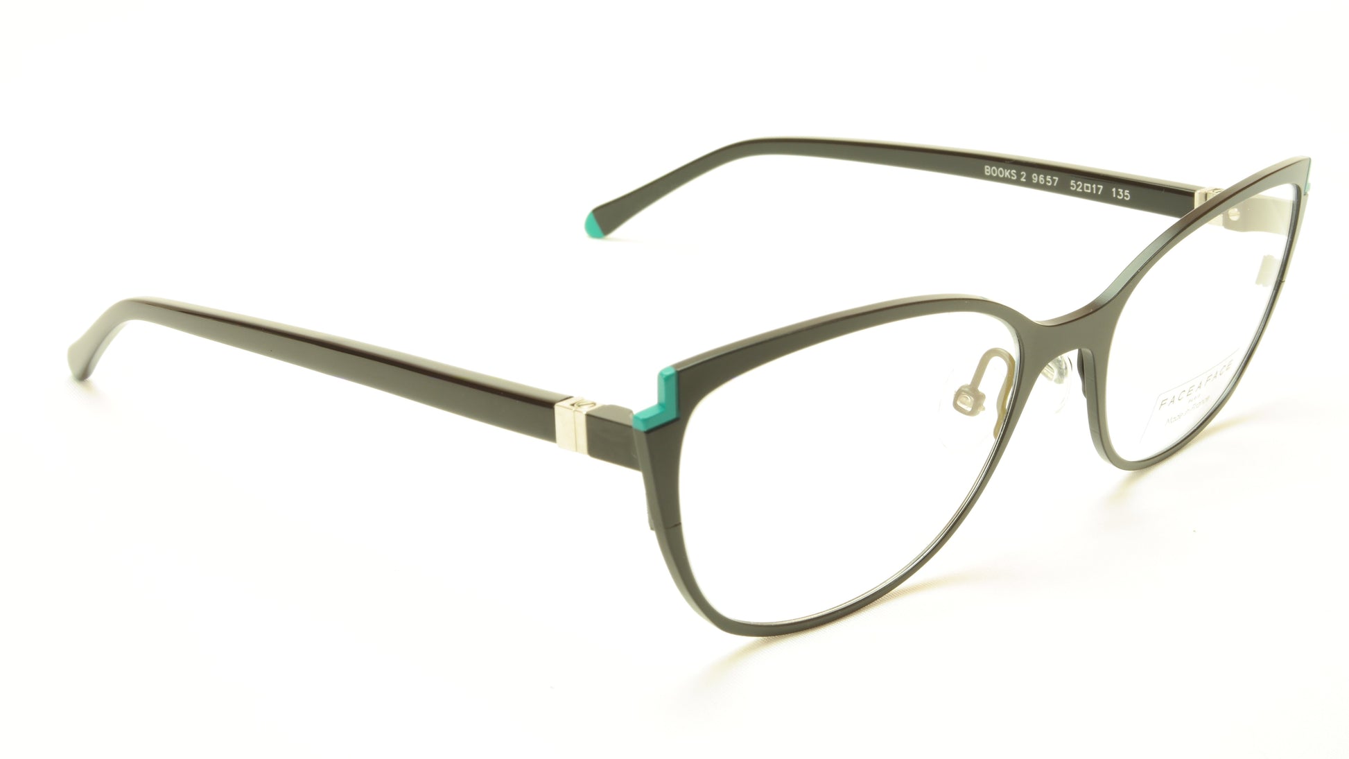 Face A Face Books 2 Col. 9657 Eyeglasses France Made 52-17-135 Glasses - Frame Bay