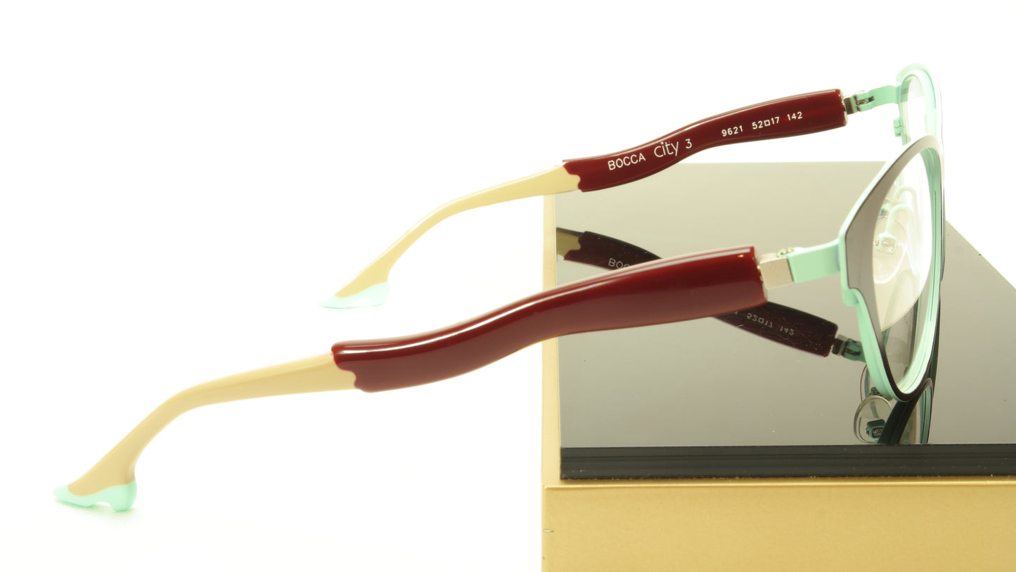 Face A Face Bocca City 3 Col. 9621 Eggplant Eyeglasses France Made 52-17-142 Glasses - Frame Bay