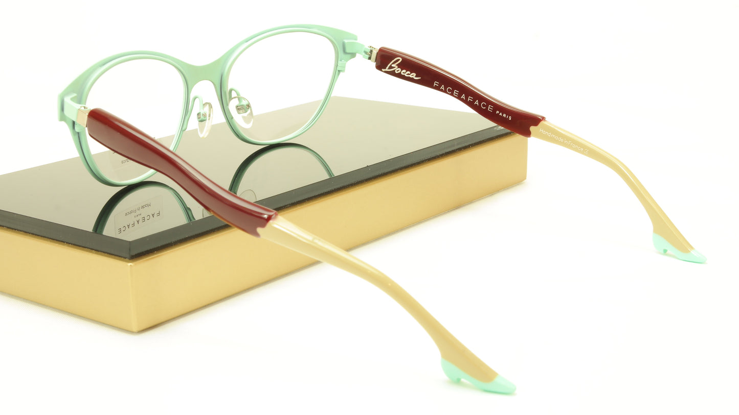 Face A Face Bocca City 3 Col. 9621 Eggplant Eyeglasses France Made 52-17-142 Glasses - Frame Bay