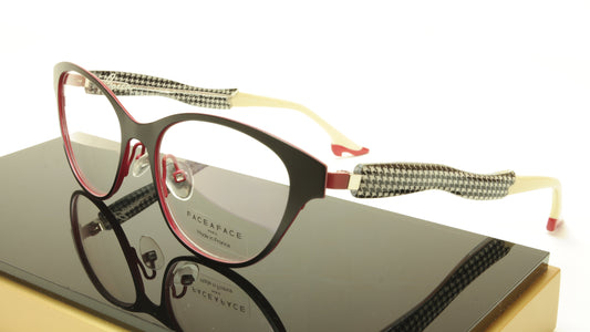 Face A Face Bocca City 3 Col. 9417 Black Red Eyeglasses France Made 52-17-142 - Frame Bay
