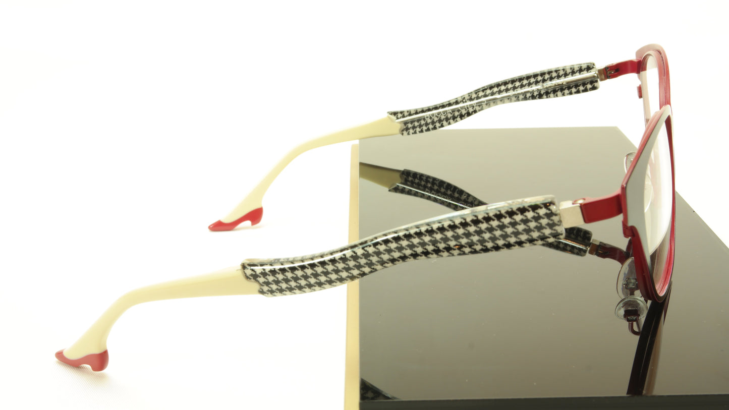 Face A Face Bocca City 3 Col. 9417 Black Red Eyeglasses France Made 52-17-142 - Frame Bay
