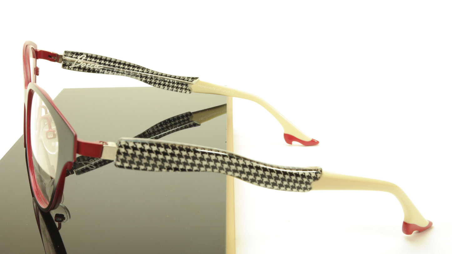 Face A Face Bocca City 3 Col. 9417 Black Red Eyeglasses France Made 52-17-142 - Frame Bay