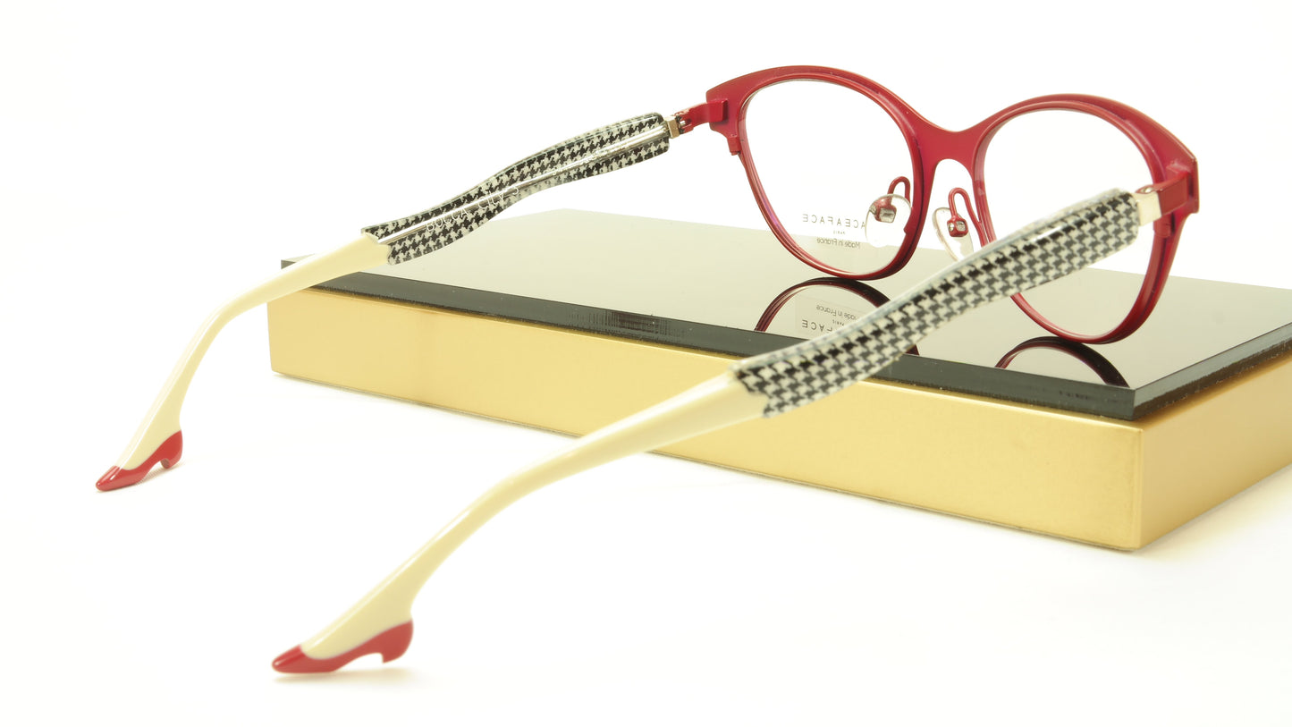 Face A Face Bocca City 3 Col. 9417 Black Red Eyeglasses France Made 52-17-142 - Frame Bay