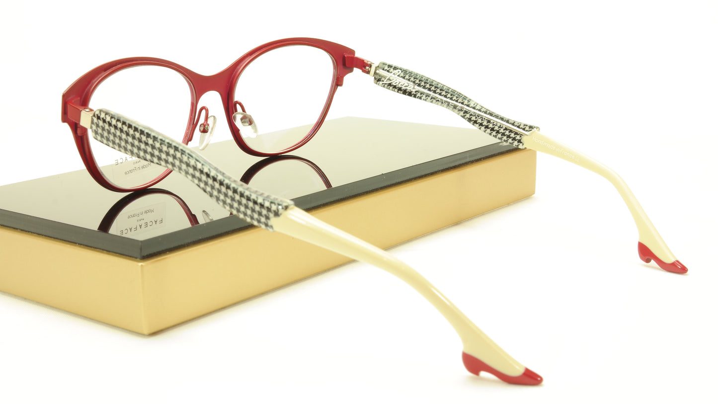 Face A Face Bocca City 3 Col. 9417 Black Red Eyeglasses France Made 52-17-142 - Frame Bay