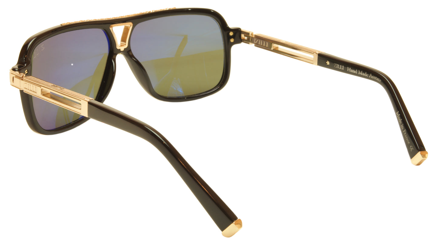 ZILLI Sunglasses Titanium Acetate Polarized France Handmade ZI 65016 C01