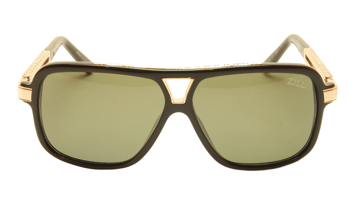 ZILLI Sunglasses Titanium Acetate Polarized France Handmade ZI 65016 C01