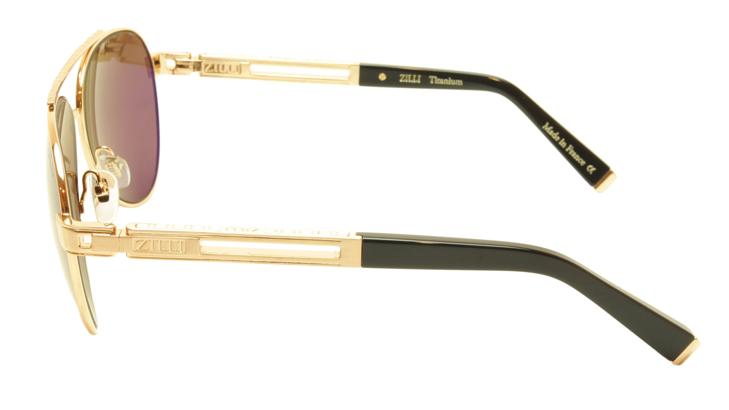 ZILLI Sunglasses Titanium Hand Made Acetate Polarized France ZI 65007 C01
