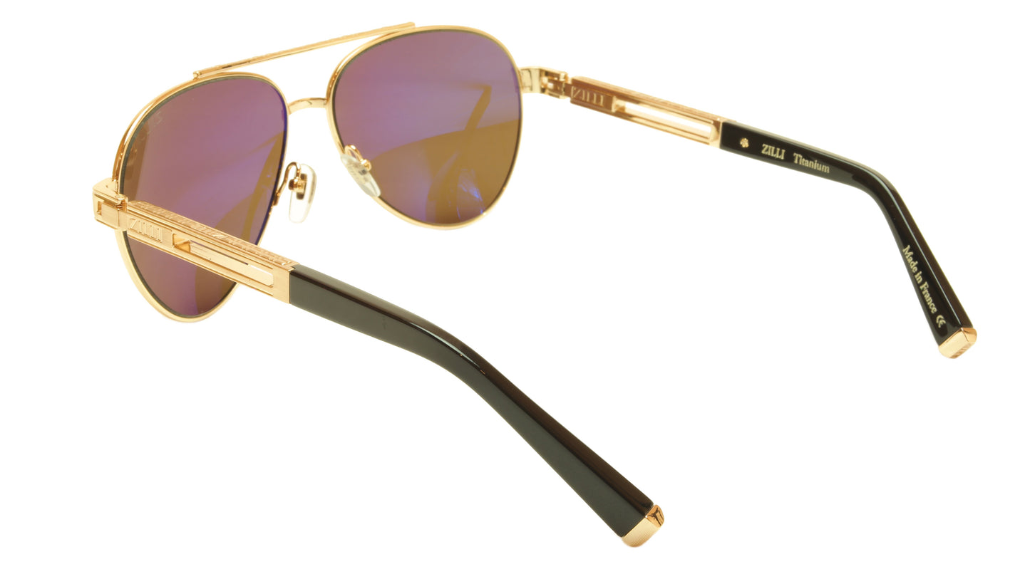 ZILLI Sunglasses Titanium Hand Made Acetate Polarized France ZI 65007 C01