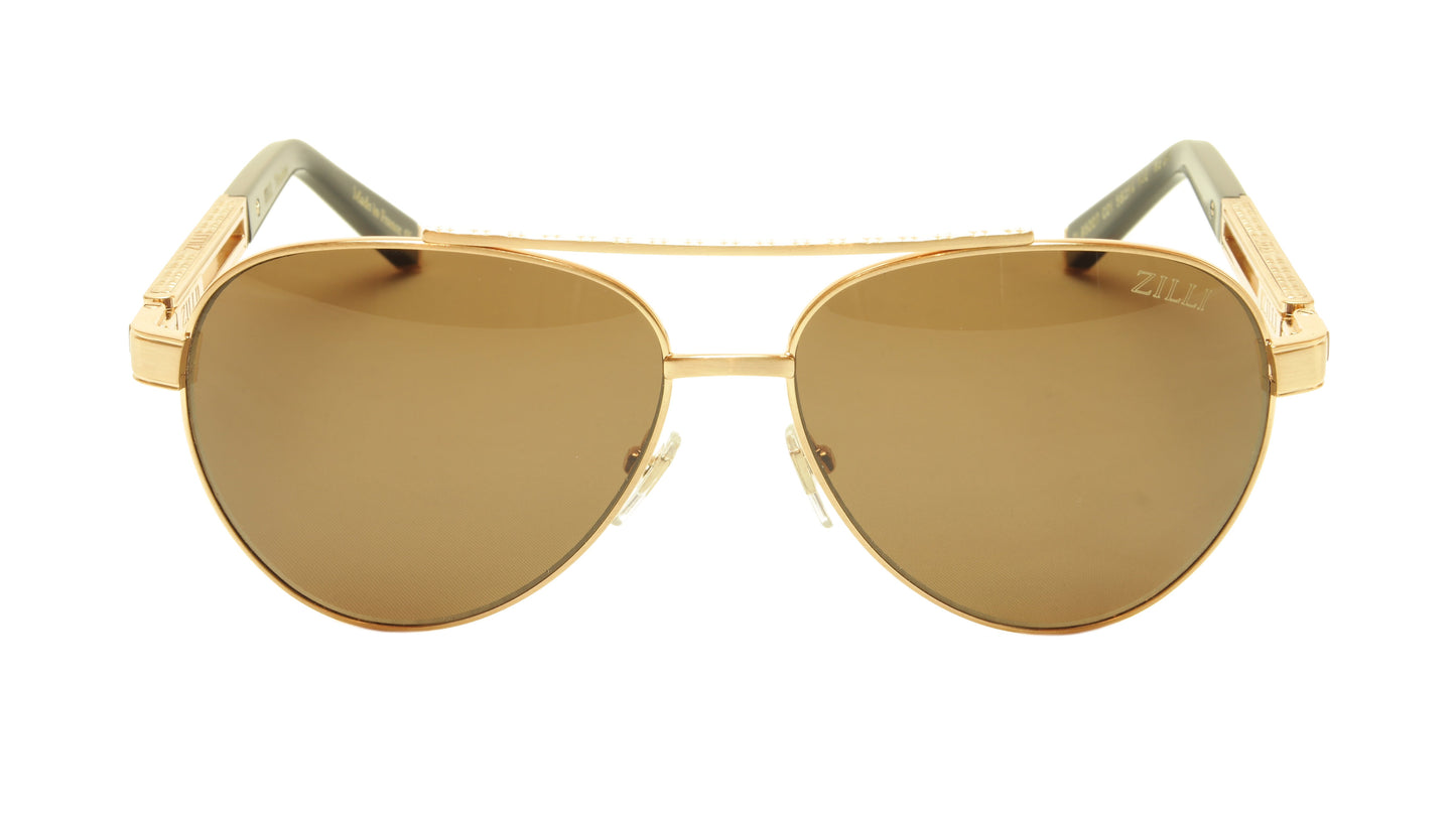 ZILLI Sunglasses Titanium Hand Made Acetate Polarized France ZI 65007 C01