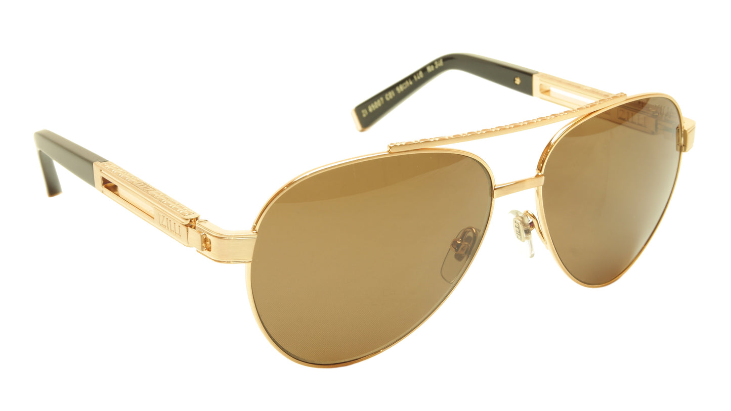 ZILLI Sunglasses Titanium Hand Made Acetate Polarized France ZI 65007 C01