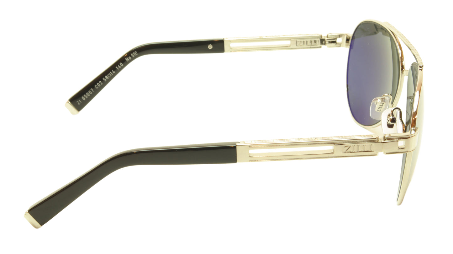 ZILLI Sunglasses Titanium Hand Made Acetate Polarized France ZI 65007 C02 - Frame Bay