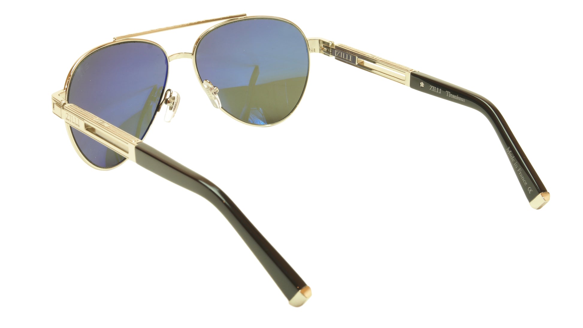 ZILLI Sunglasses Titanium Hand Made Acetate Polarized France ZI 65007 C02 - Frame Bay