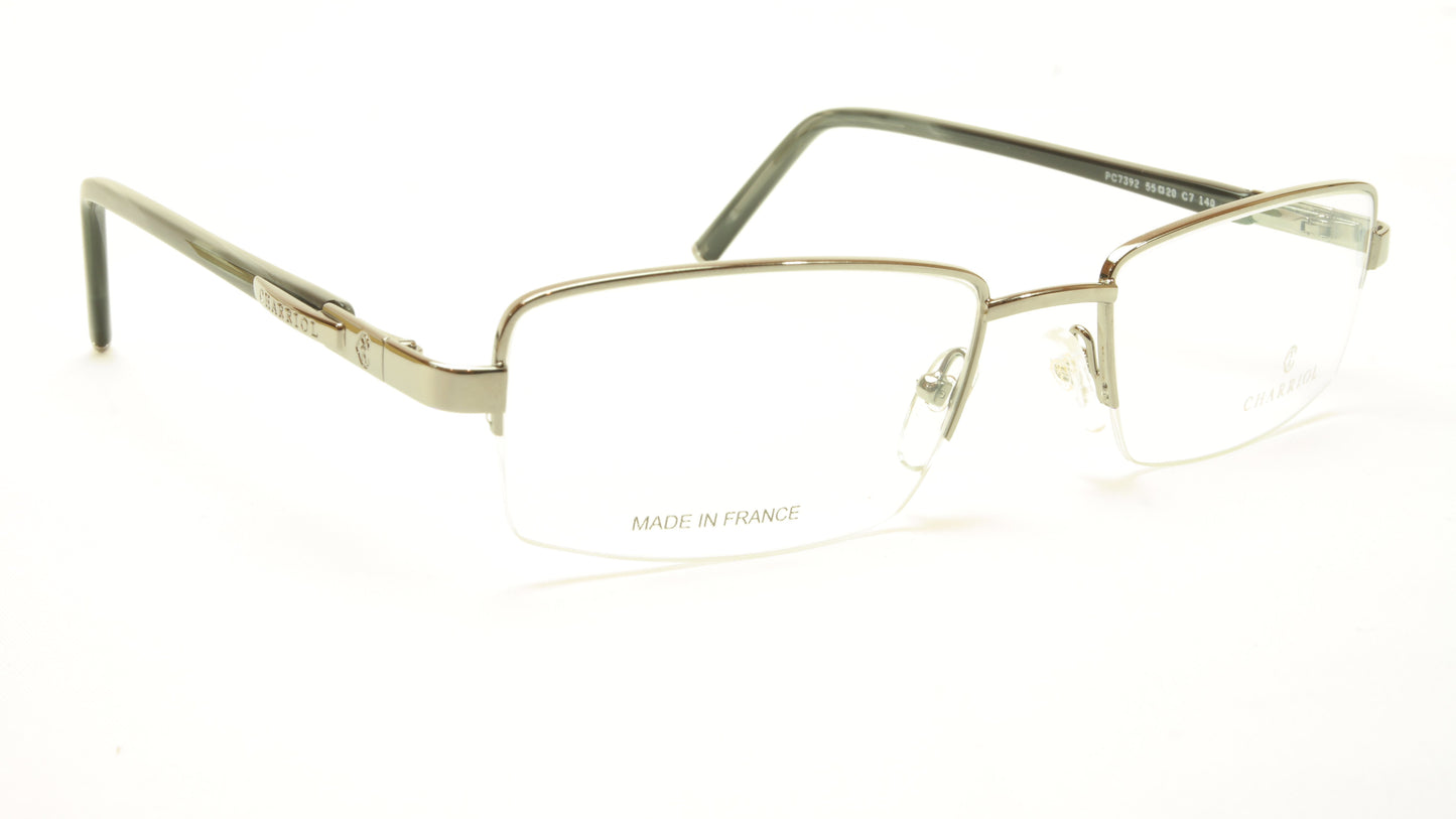 Charriol Eyeglasses Frame PC7392 Gunmetal Metal France Made 55-20-140 - Frame Bay