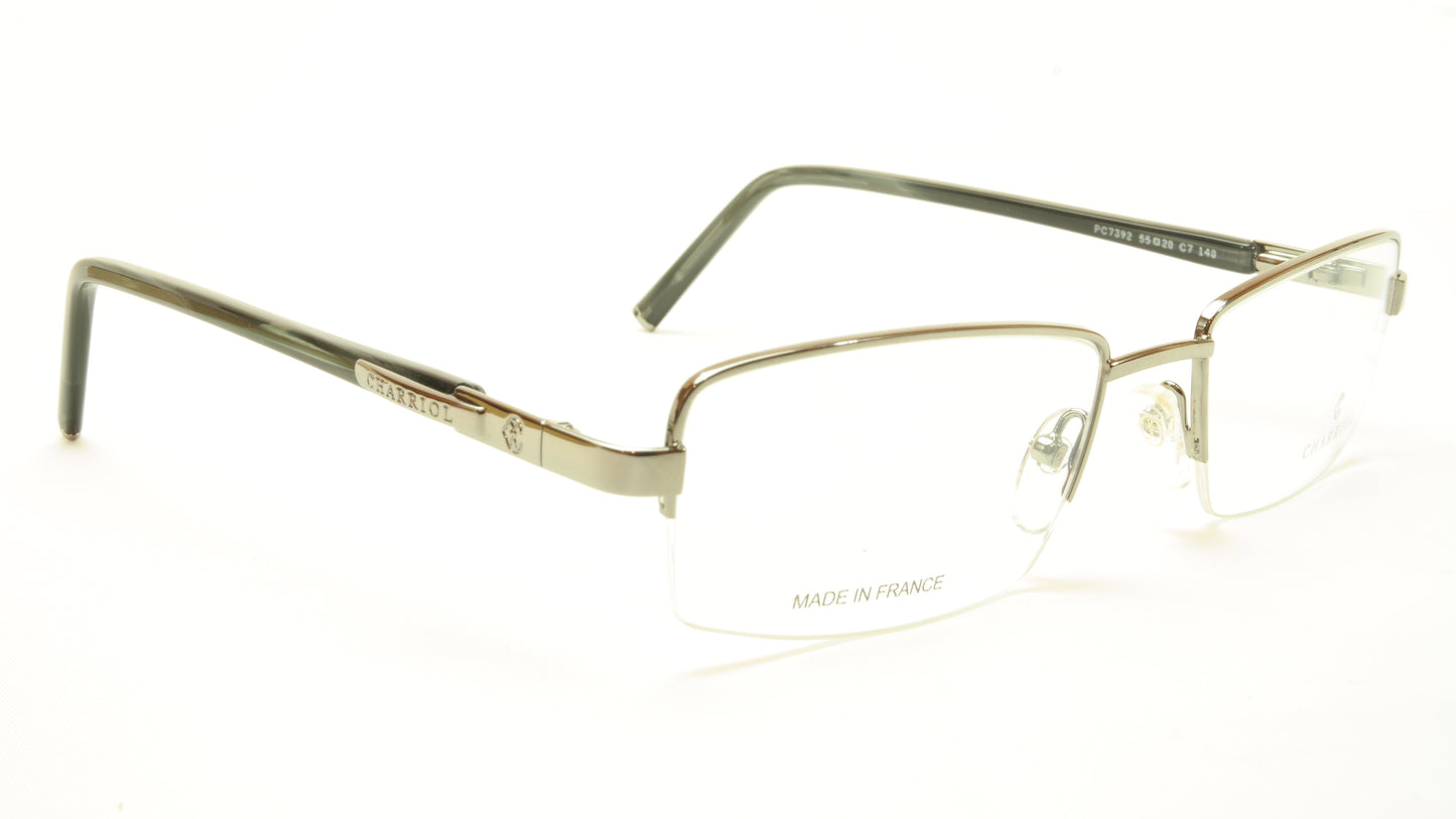 Charriol Eyeglasses Frame PC7392 Gunmetal Metal France Made 55-20-140 - Frame Bay