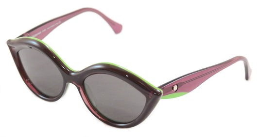 Face A Face Sunglasses Senso 2 2038 Black Green Plastic Italy Hand Made Rare - Frame Bay