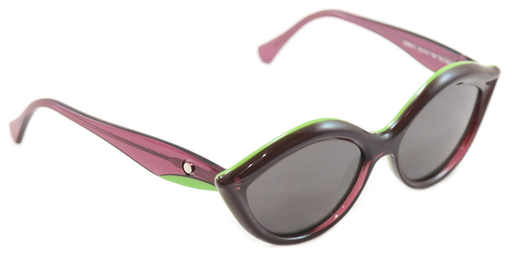 Face A Face Sunglasses Senso 2 2038 Black Green Plastic Italy Hand Made Rare - Frame Bay