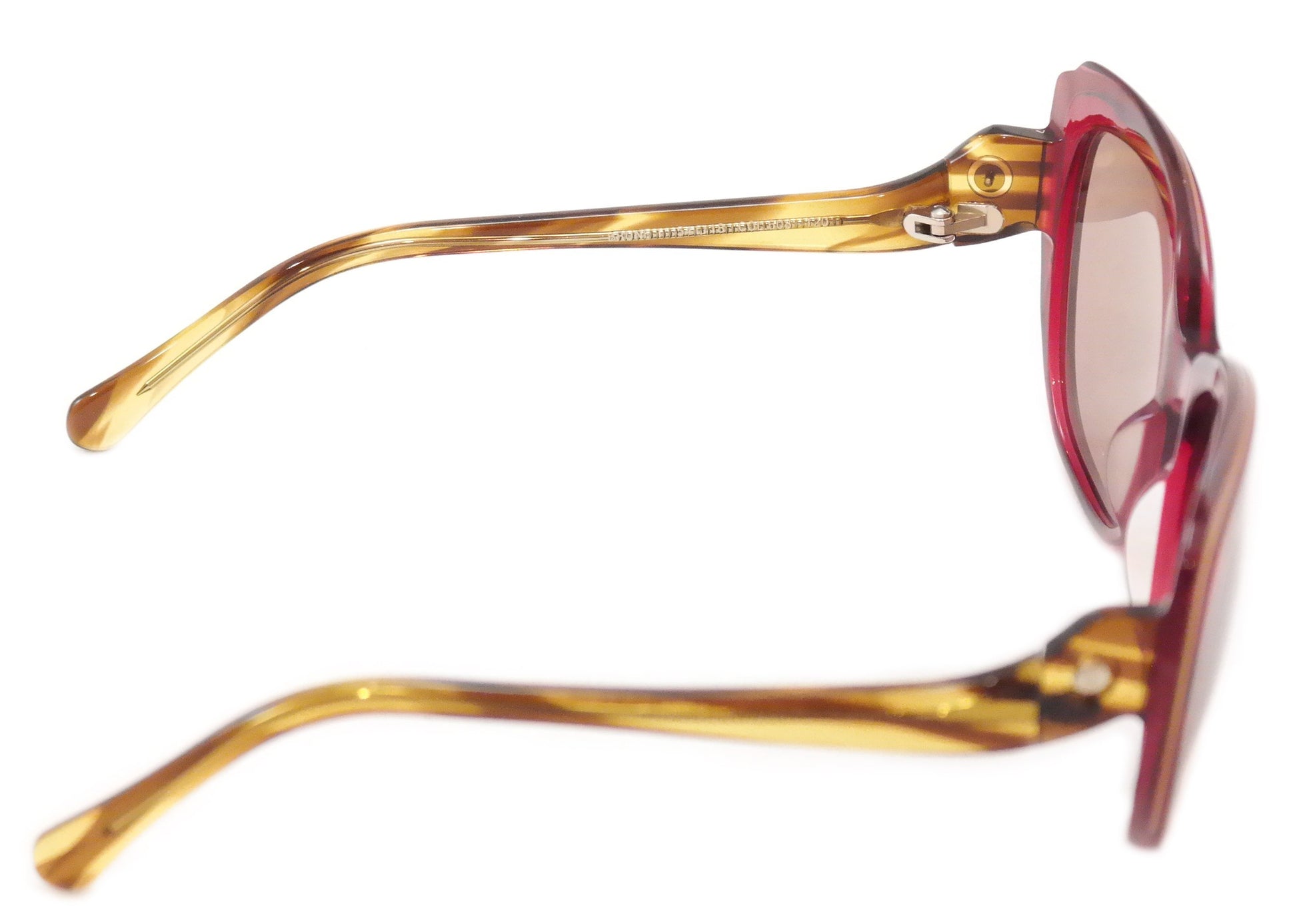 Face A Face Sunglasses Paris Brune 1 608 Pink Tan Plastic Italy Hand Made - Frame Bay