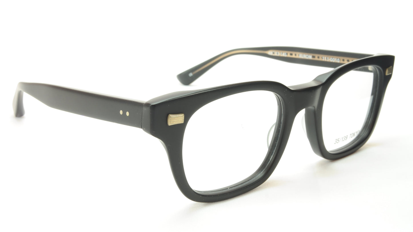 35/139 Tokyo KUROM 111-0010 Eyeglasses Frame Matte Black 48-23-145 Made in Japan - Frame Bay