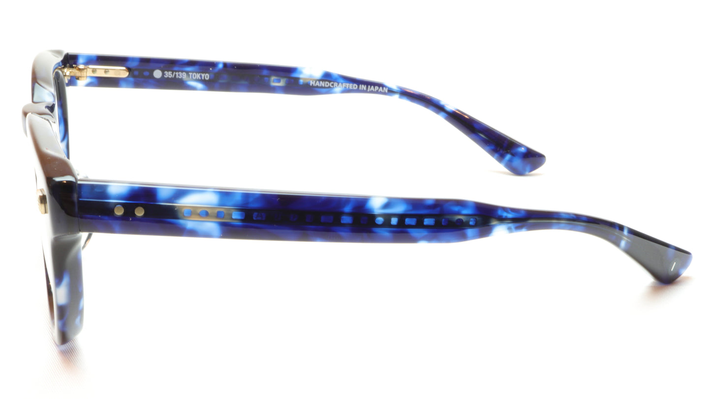 35/139 Tokyo AI 111-0007A Eyeglasses Frame Crystal Blue 47-22-145 Made in Japan - Frame Bay