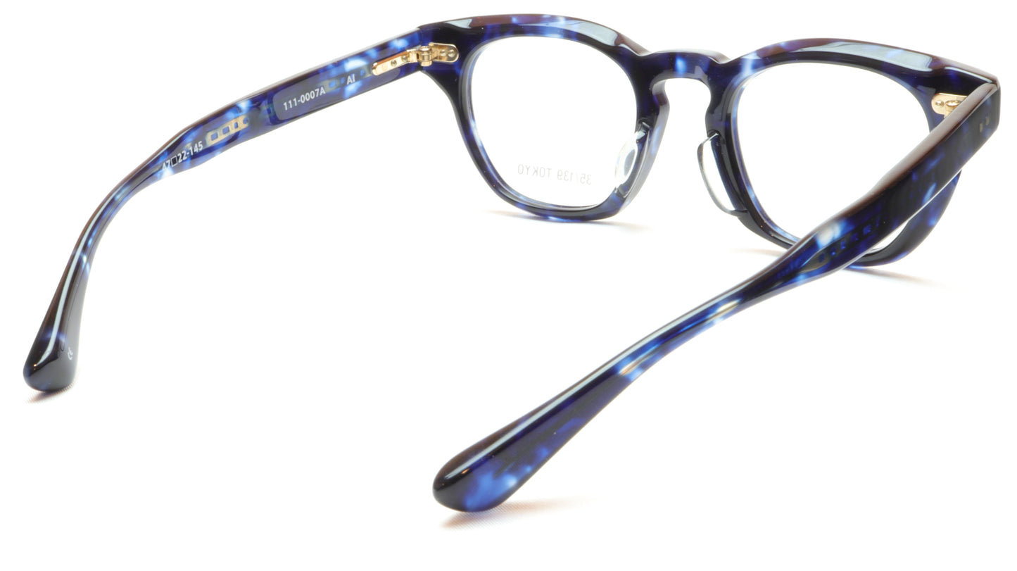35/139 Tokyo AI 111-0007A Eyeglasses Frame Crystal Blue 47-22-145 Made in Japan - Frame Bay