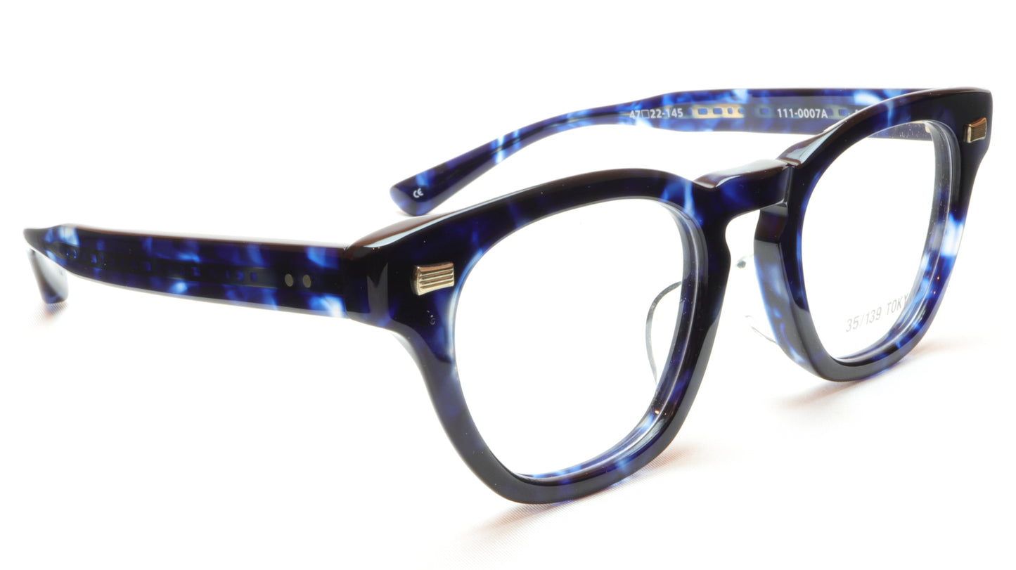 35/139 Tokyo AI 111-0007A Eyeglasses Frame Crystal Blue 47-22-145 Made in Japan - Frame Bay