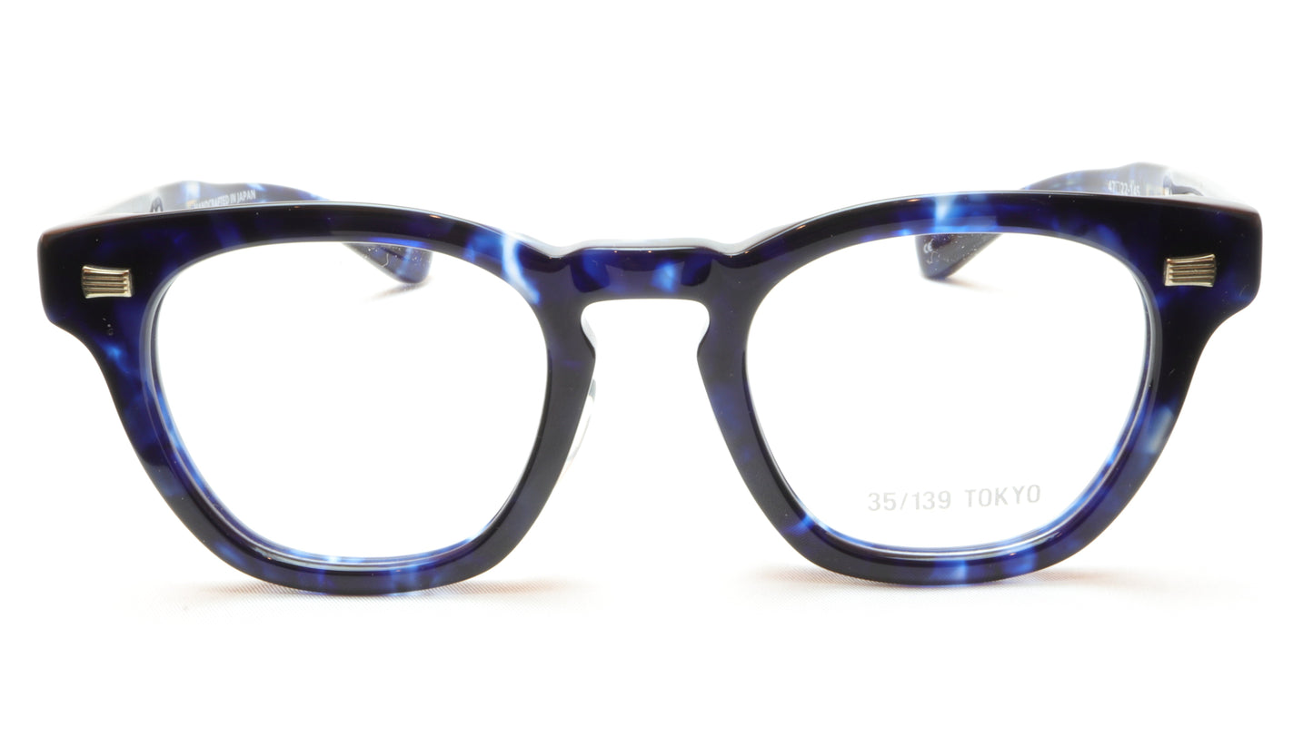 35/139 Tokyo AI 111-0007A Eyeglasses Frame Crystal Blue 47-22-145 Made in Japan - Frame Bay