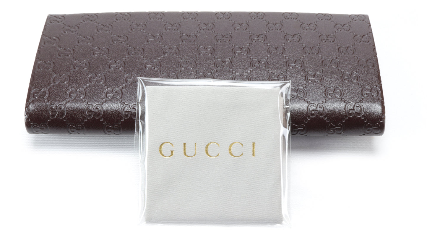 Gucci Eyeglasses Frame GG 1942 RQ5 Brown Metal Acetate Italy Made 55-17-135, 35 - Frame Bay
