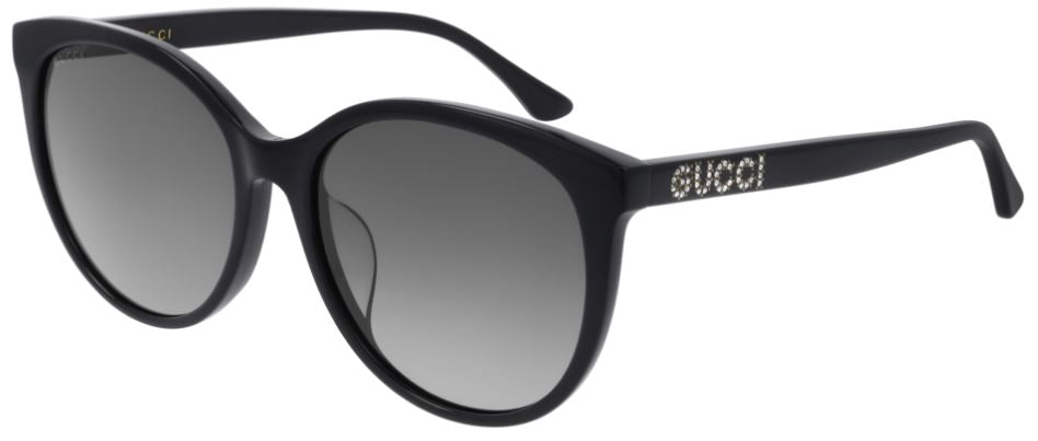 Gucci Sunglasses GG0729SA 001 Grey Black Gradient Acetate Italy Made