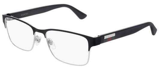 Gucci Eyeglasses GG0750O 001 Black Acetate Metal Italy Made