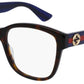 Gucci Eyeglasses GG0038O 003 Blue Acetate Italy Made