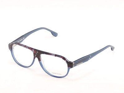 Diesel Eyeglasses Frame DL5003 050 Plastic Black Blue Top Quality 56-13-145 - Frame Bay