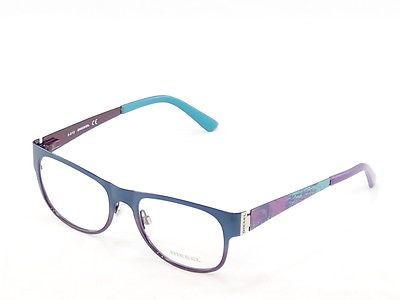 Diesel Eyeglasses Frame DL5026 092 Blue Violet Metal Genuine 52-18-140 - Frame Bay