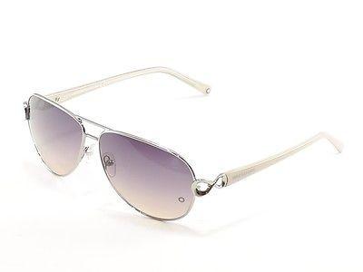 Mont Blanc Sunglasses MB468S 12B Silver Beige Gradient Woman Italy Made 100% UV - Frame Bay