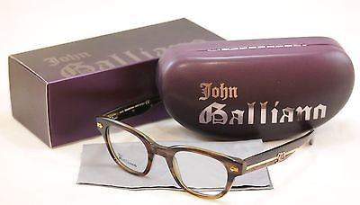 John Galliano Eyeglasses Frame JG5018 061 Plastic Havana Brown Italy 48-22-140 - Frame Bay
