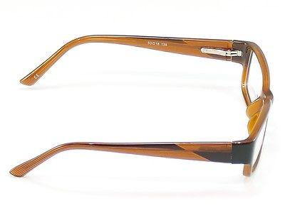 Modern Eyeglasses Frame Concert Plastic Brown Caramel China Made 53-18-135 - Frame Bay